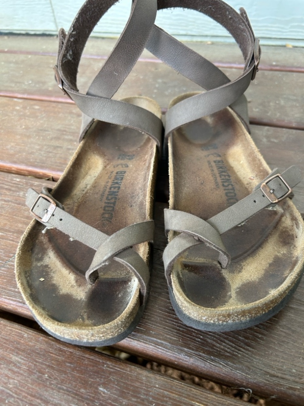 Birkenstock, Yara, Size 39, Brown Leather Sandals - Picture 3 of 7